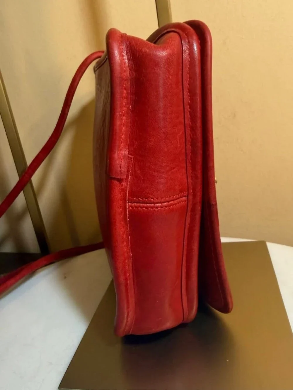 COACH NYC RED COMPACT POUCH